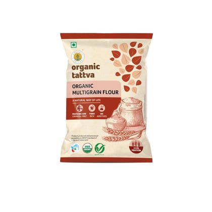 Organic Tattva, Organic Multigrain Atta / Flour, 1 Kg