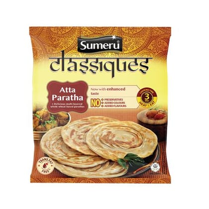 Sumeru Whole Wheat Atta, Paratha, 300 G Pouch