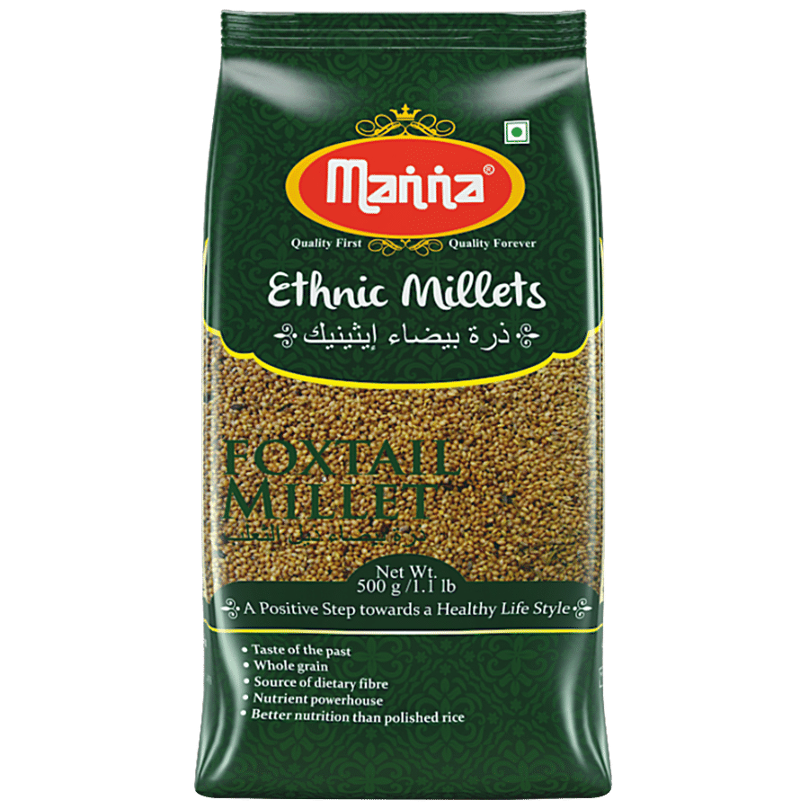 Manna Foxtail Millet, Kaon/Kang/Kangni/Kakum/Navani/Korralu/Korra/Thinai, 500 G