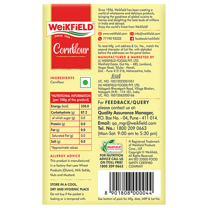 Weikfield Cornflour, 100 G Carton