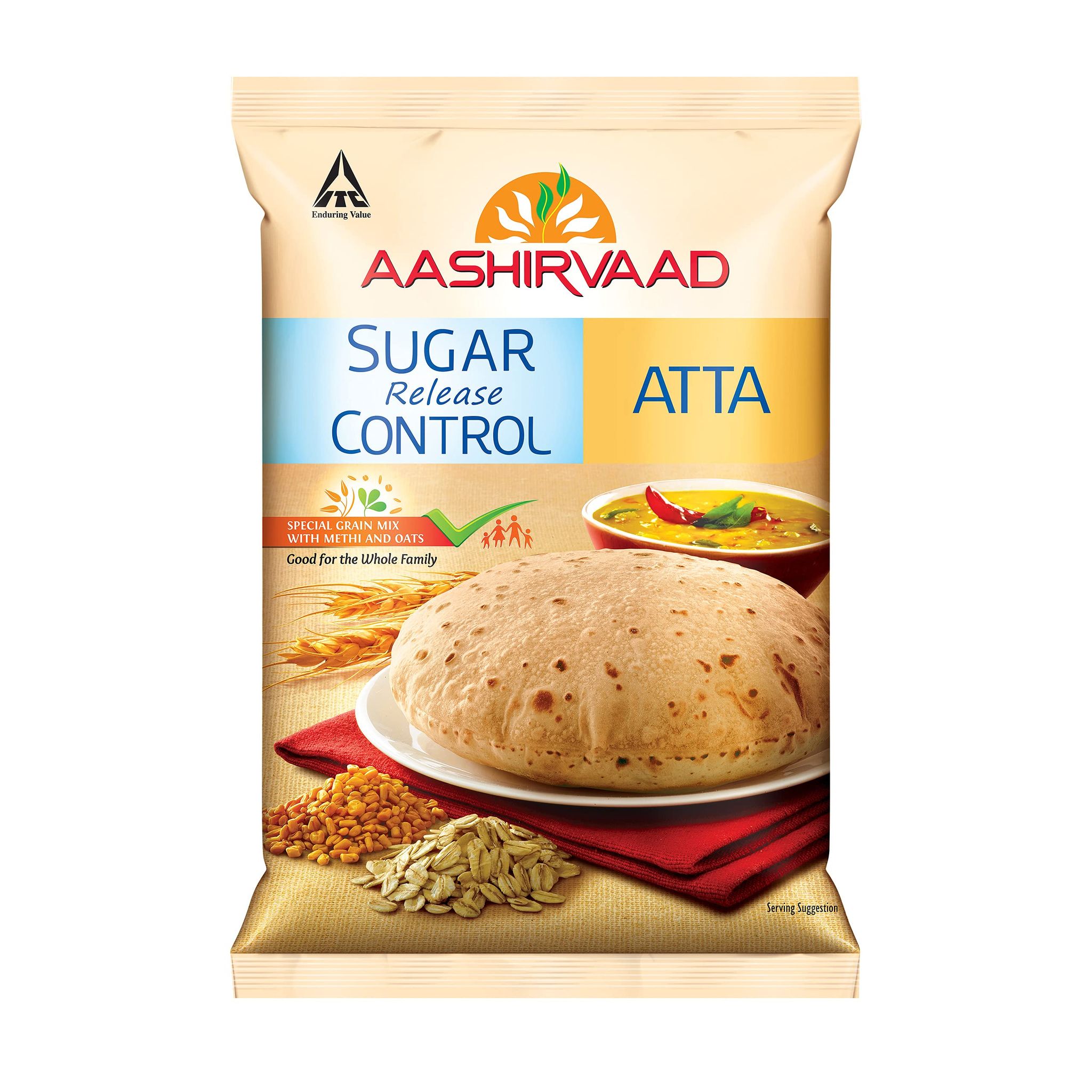 Aashirvaad Sugar Release Control Atta, 1Kg