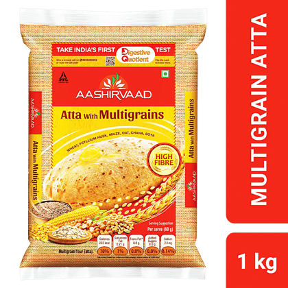 Aashirvaad Atta/Godihittu, Multigrains, 1 Kg