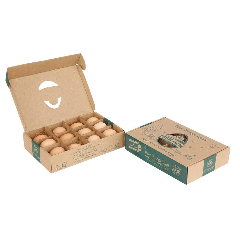 Farm Made Foods Farm Made Free Range Eggs, 12 Pieces, Veg Fed, Non, Fertile Eggs