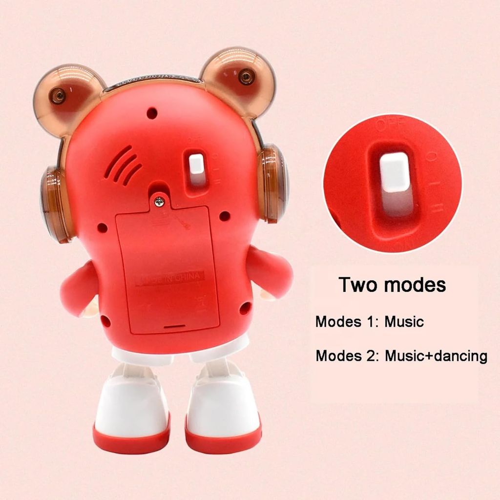 SHANAYA Dancing Swinging Bear Toys for Babies Toddlers with Lights Music Age 3-8 Years Old Battery Operated (Random Colour).