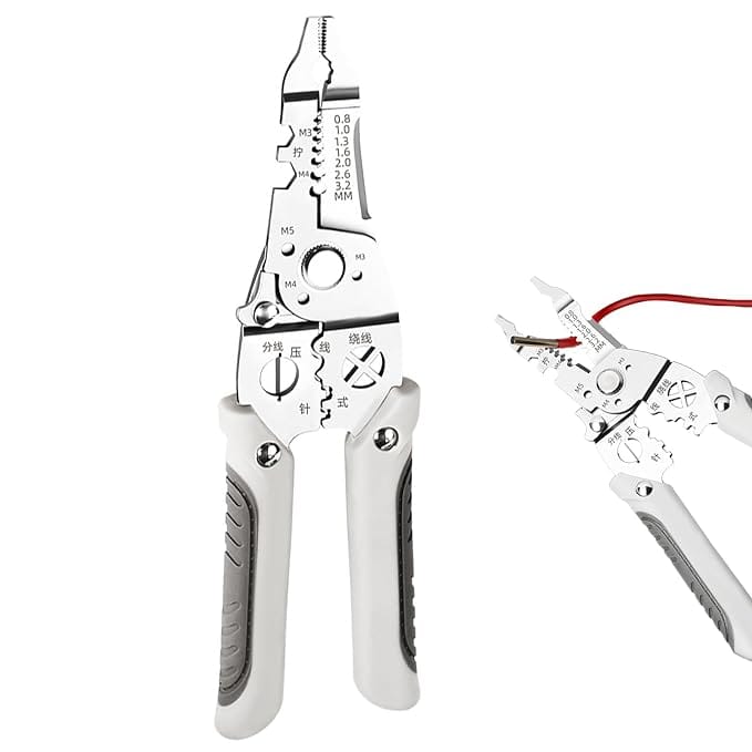 New Multifunctional Wire Stripper Crimper Cable Cutter Pliers, Professional Electrical Wire Stripping Tool, Multipurpose Wire Stripper For Electrical Cable Cutting (1)