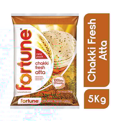 Fortune Chakki Fresh Atta, 5Kg