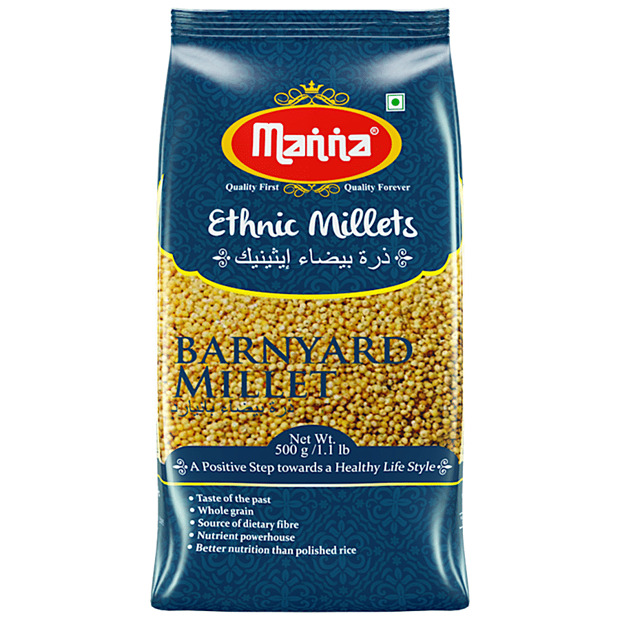 Manna Barnyard Millet, Khira/Swank/Kuthiraivally/Udalu/Kodisama, 500 G