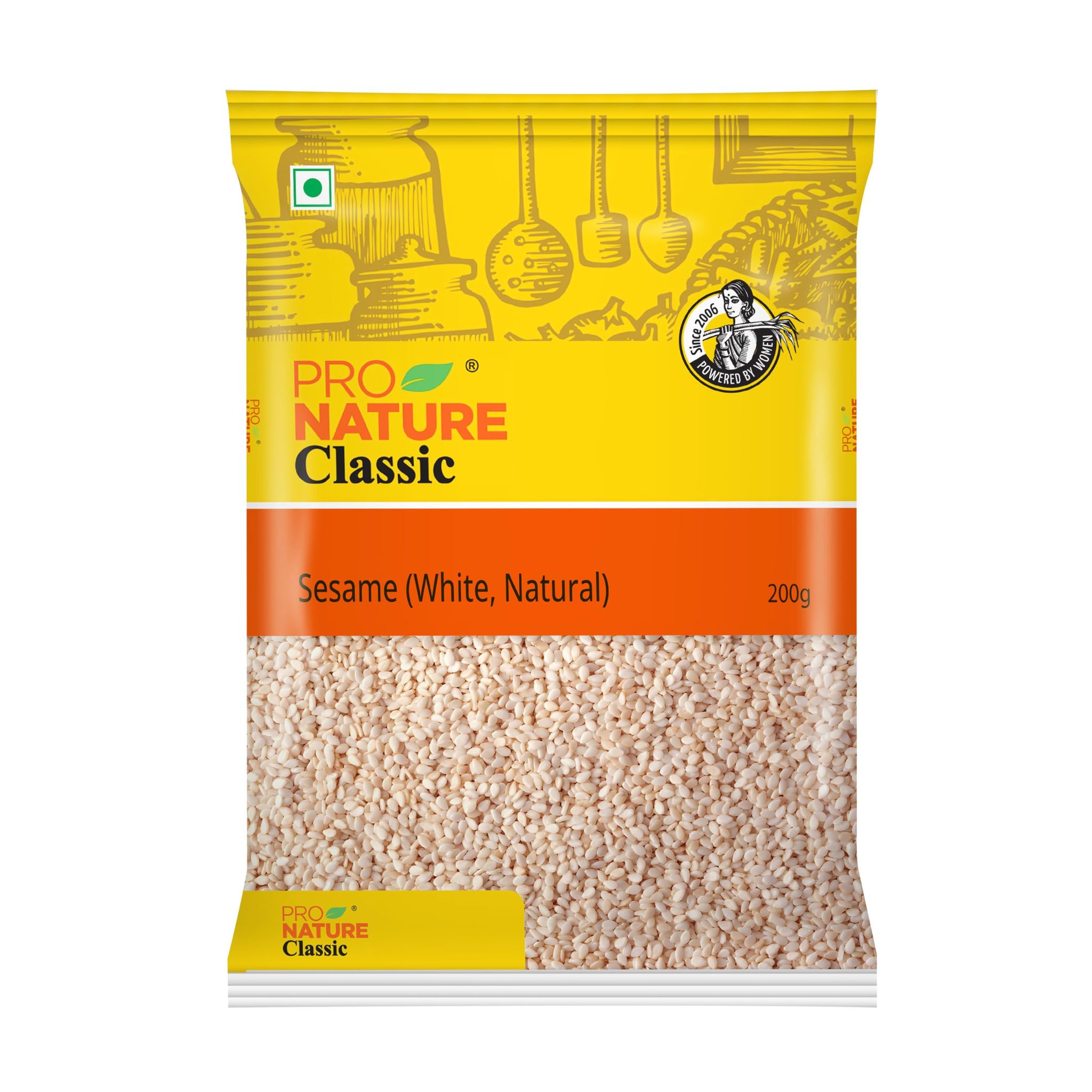 Pro Nature Organic Sesame (White, Natural), 200G