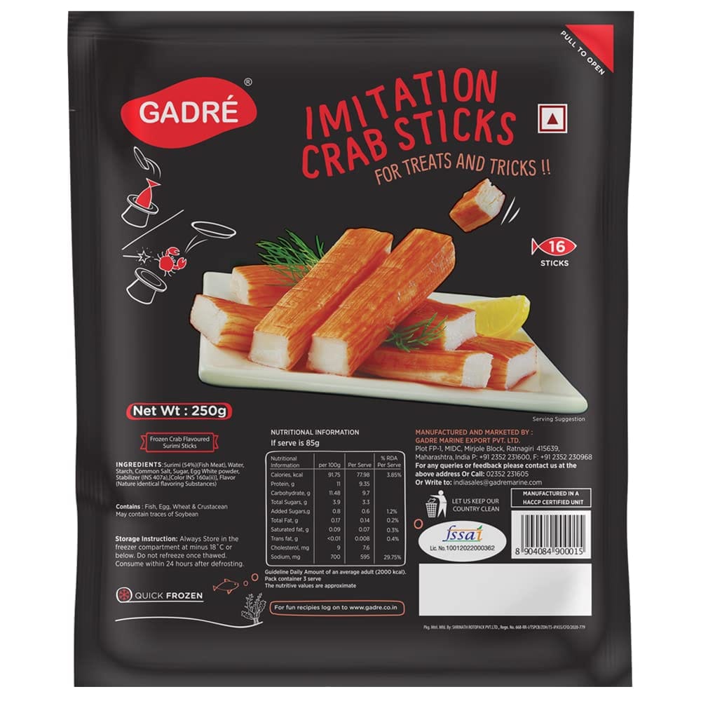 Gadre Surimi Crab Sticks, 250G