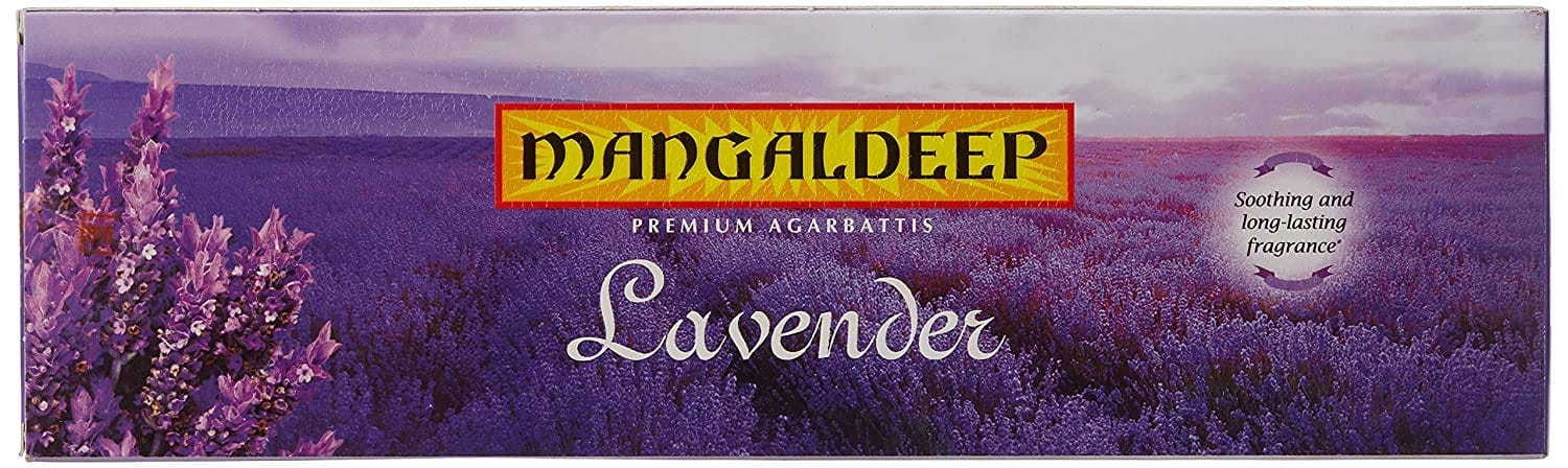 Mangaldeep Premium Agarbattis, Lavender, 84 Pieces Carton