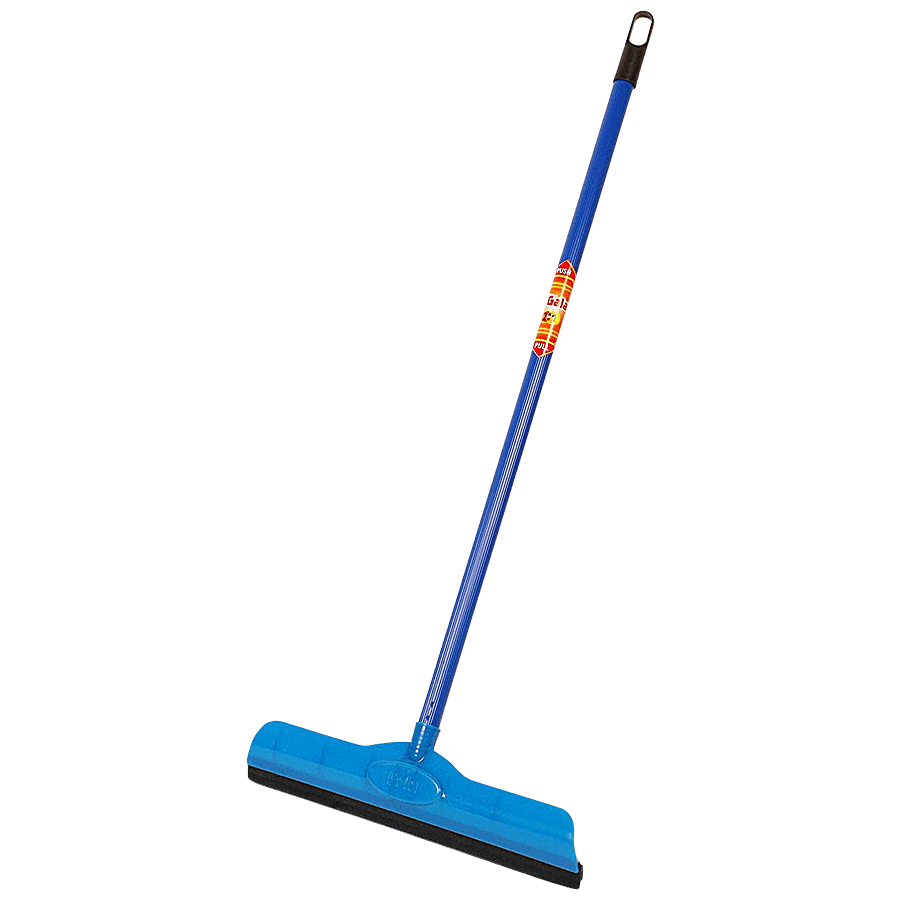 Gala Floor Wiper, Double Lip Rubber, Plastic Rod, 2.1 Ft, Assorted, 1 Pc