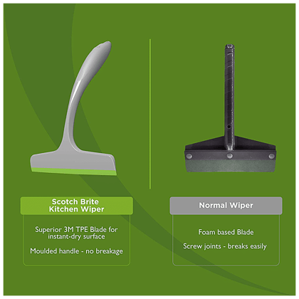 Scotch-Brite Kitchen Wiper, Plastic, 25 Cm, Grey, 1 Pc