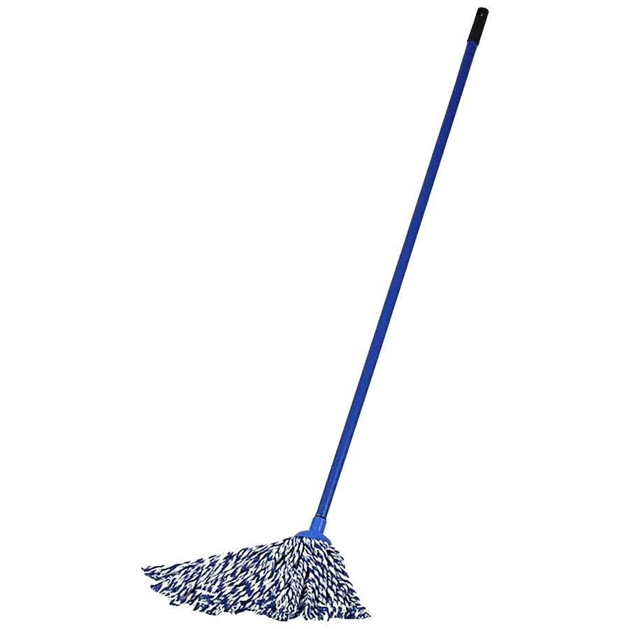 Gala Orbit Deck Mop, Cotton Cloth, Iron Rod, Blue, 1 Pc
