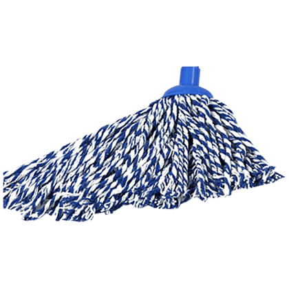 Gala Orbit Deck Mop, Cotton Cloth, Iron Rod, Blue, 1 Pc