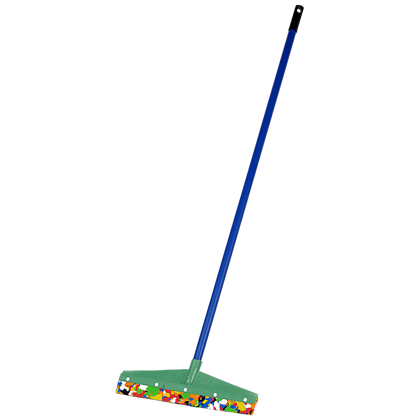 Gala Floor Wiper, Double Lip Rubber, Plastic Rod, 3.5 Ft, Assorted, 1 Pc