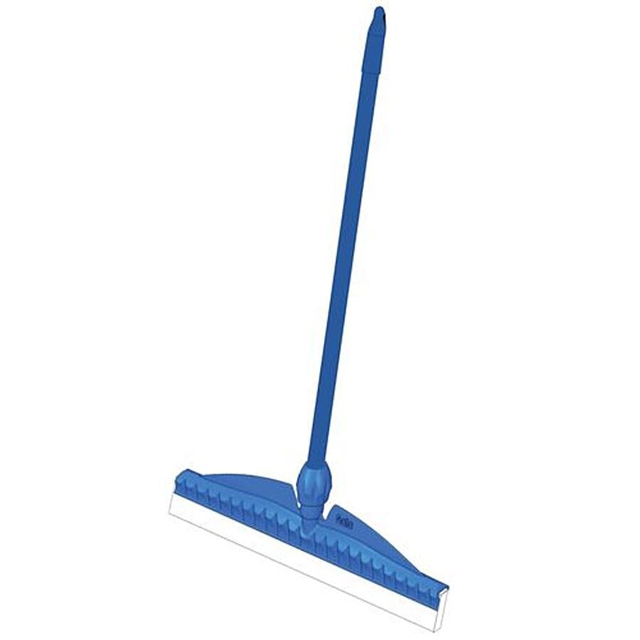 Gala Leader Plus Wide Wiper, Rubber, With Rod, Blue, 1 Pc