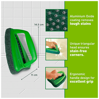 Scotch-Brite Bathroom Scrubber Brush For Tile & Floor Cleaning, 1 Pc