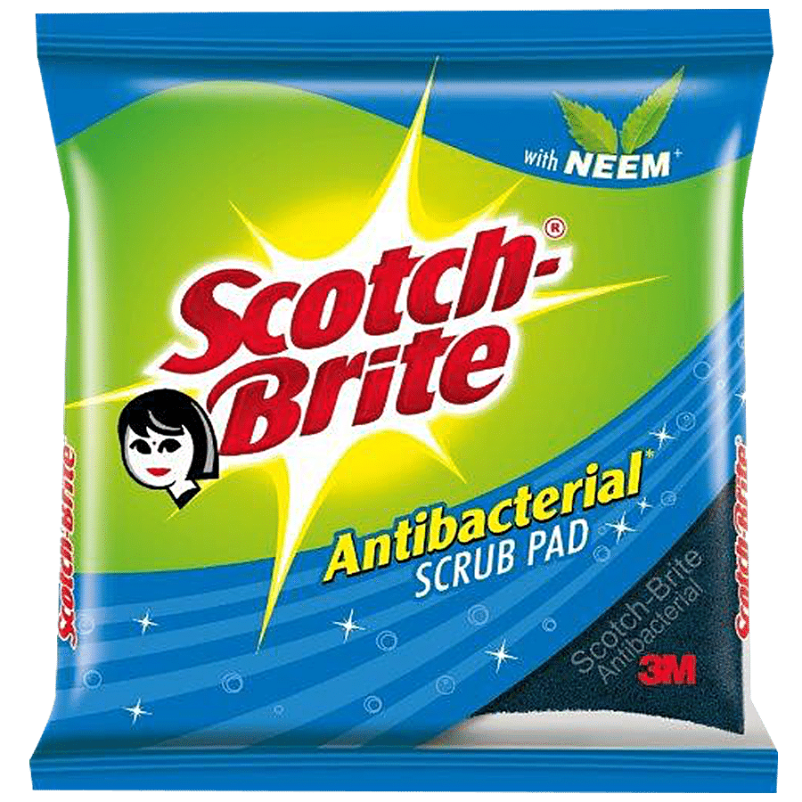 Scotch brite Scrub Pad - Anti- Bacterial, Large