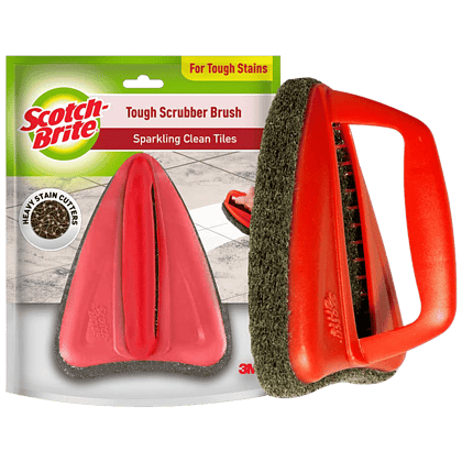 Scotch brite Jet Scrubber Brush for Bathroom Tile cleaning, Tough