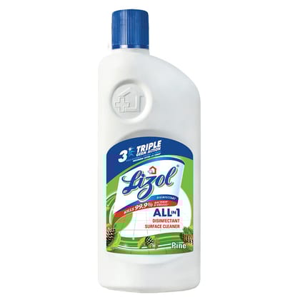 Lizol Disinfectant Surface & Floor Cleaner Liquid, Pine, Suitable For All Floor Cleaner Mops, Kills 99.9% Germs, 500 Ml