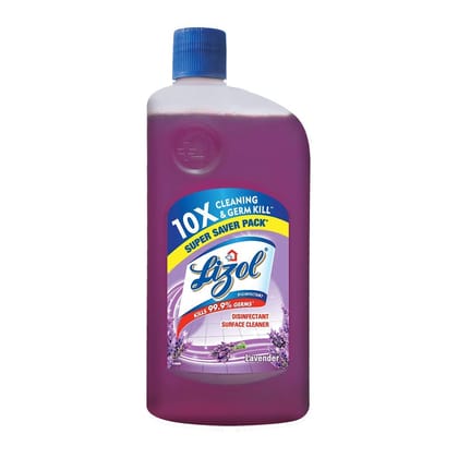 Lizol Disinfectant Floor Cleaner Lavender, 975 Ml With Free Harpic Power Plus Toilet Cleaner, 200 Ml