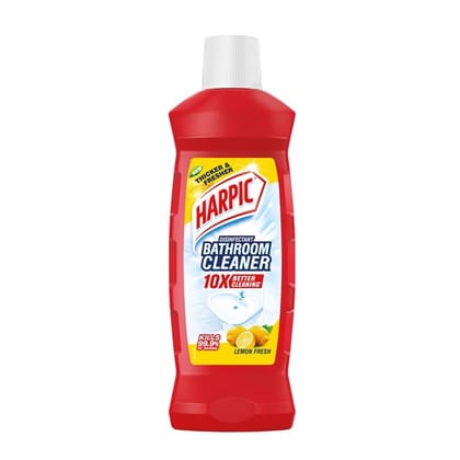 Harpic Disinfectant Bathroom Cleaner Liquid, Lemon, 500Ml
