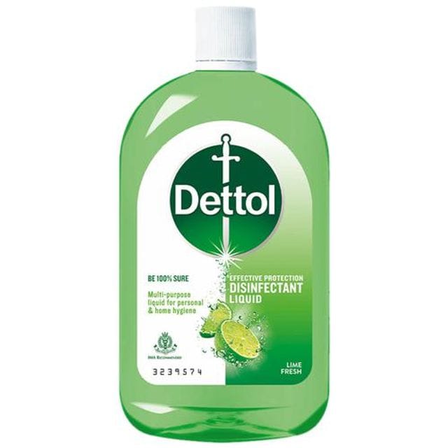 Dettol Liquid Disinfectant For Floor Cleaner, Surface Disinfection, Personal Hygiene (Lime Fresh), 500 Ml