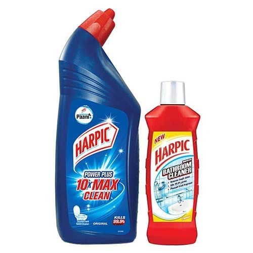 Harpic Twin Pack Offer, Toilet, 500Ml & Bathroom 200Ml Cleaner