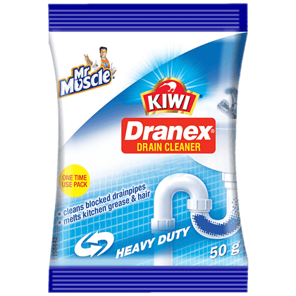 Kiwi Dranex Drain Cleaner, 50 G Pouch