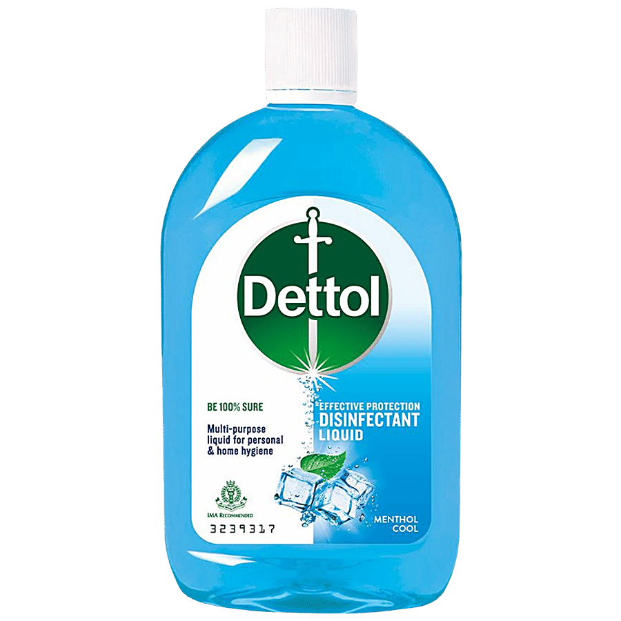 Dettol Liquid Disinfectant For Personal Hygiene, Surface Disinfection, Floor Cleaner (Menthol Cool), 500Ml