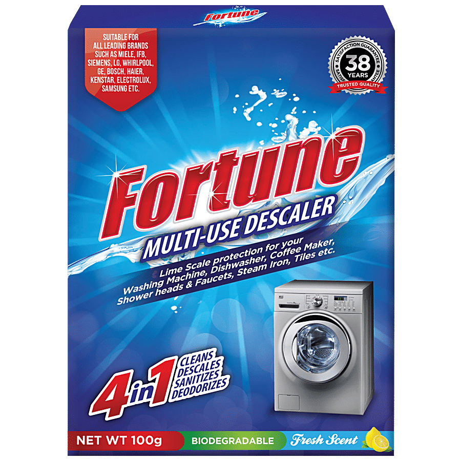 Fortune Multi Appliance Descaler, Cleans, Descales, Sanitizes And Deodorizes, 100 G