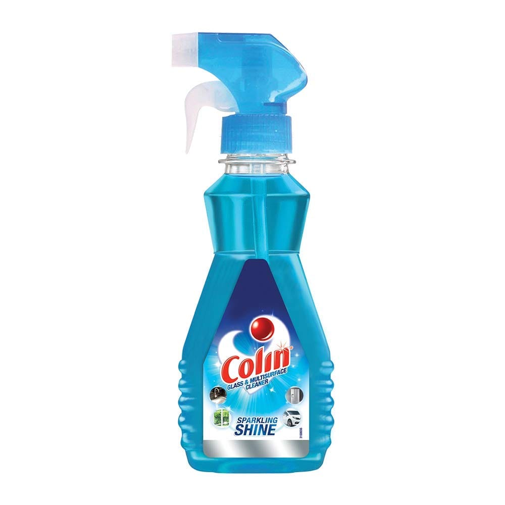 Colin Glass And Surface Cleaner Liquid Spray, India's #1 All, Purpose Glass Cleaner For Car, Kitchen And Home Surfaces, 250 Ml