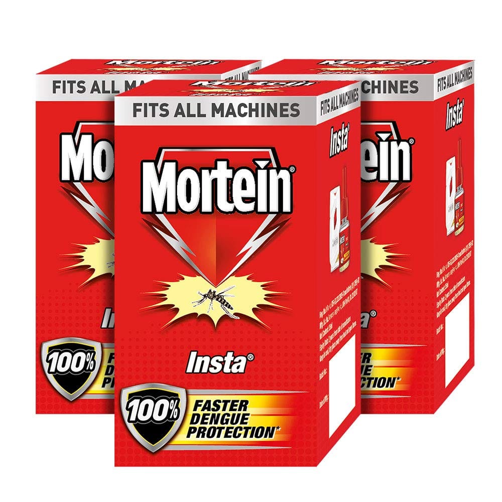 Mortein Insta Mosquito Repellent Refills, 45 Ml (Pack Of 3) & Mortein Flying Insect Killer, Mosquito & Fly Killer Spray, 625 Ml
