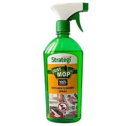 Herbal Strategi All Purpose Kitchen Cleaner, 500Ml And Strategi Herbal Justspray Mosquito Repellent Room Spray, 100 Ml (Pack Of 2)