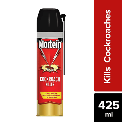 Mortein Cockroach Killer Spray, With Deep Reach Nozzle, Fresh Fragrance, 425 Ml