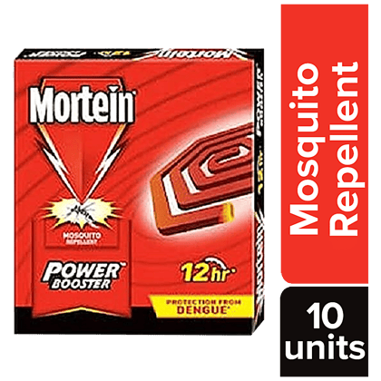 Mortein Power Booster Mosquito Repellent Coil, Pleasant Fragrance, 10 Pcs Carton