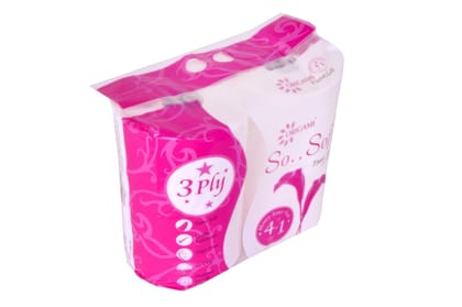 Origami So..Soft Tissues Roll, 3Ply, Pack Of 4