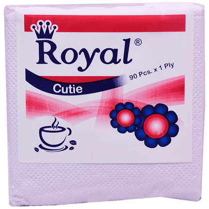 Premier Royal Cutie Soft Napkins, 90 Pcs Pouch