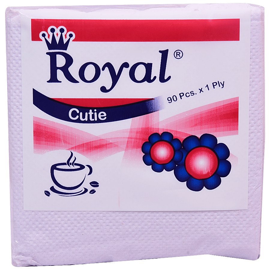 Premier Royal Cutie Soft Napkins, 90 Pcs Pouch