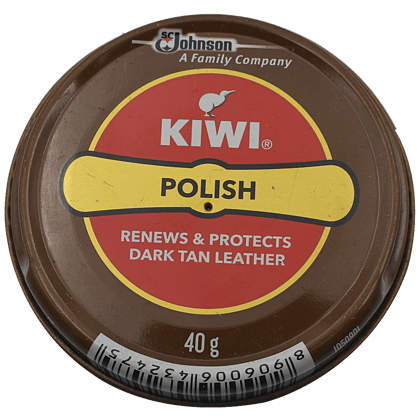 Kiwi Paste Shoe Polish, Dark Tan, 40 G
