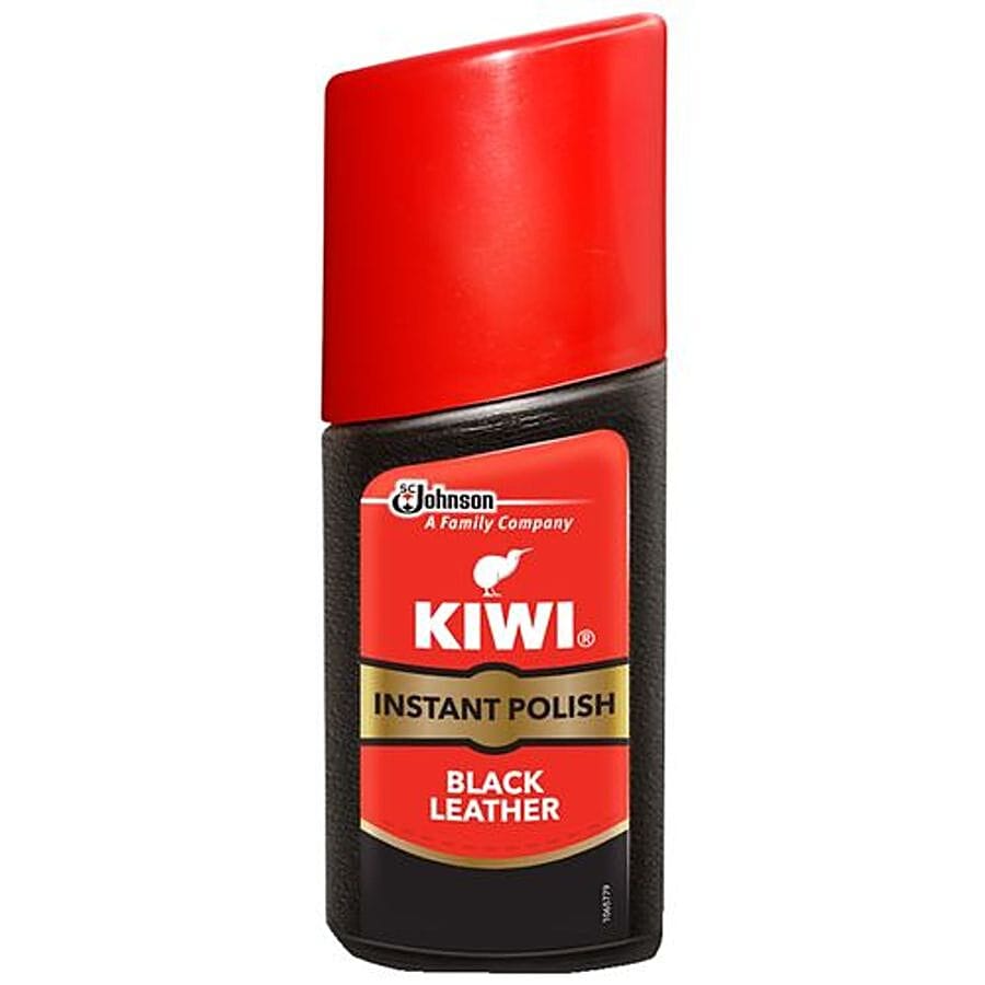 Kiwi Instant Polish, Black Leather, 40 Ml