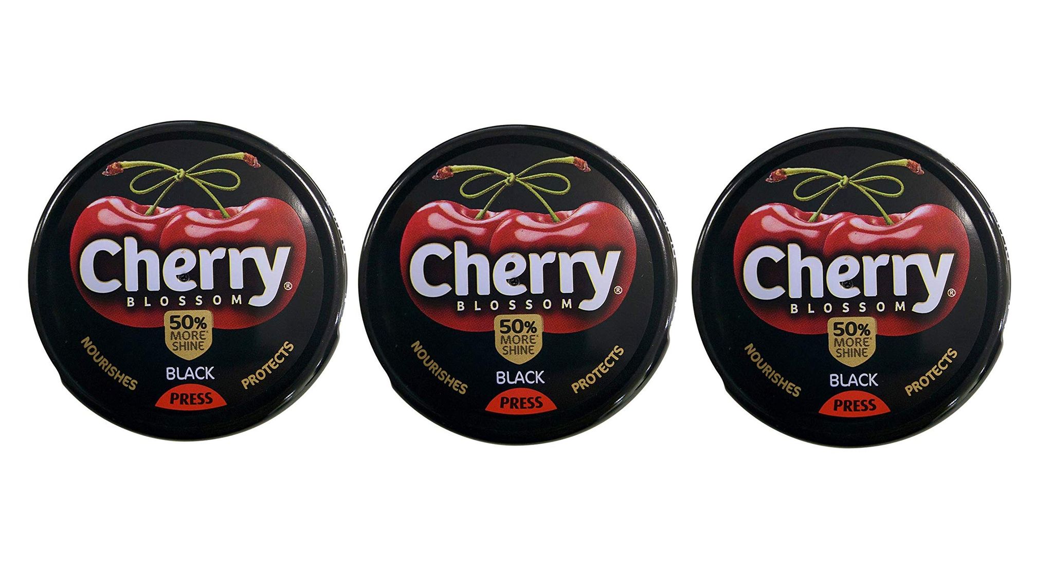 Cherry Blossom Shoe Polish Black 40G