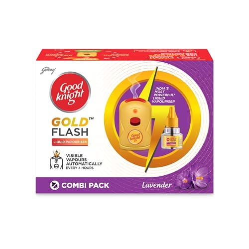 Good Knight Gold Flash Lavender Machine + Refill 45Ml Liquid
