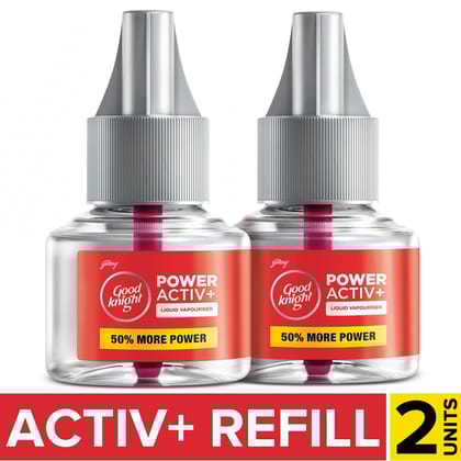 Good Knight Power Active + Cartridge Refill, 45Ml (Pack Of 2)