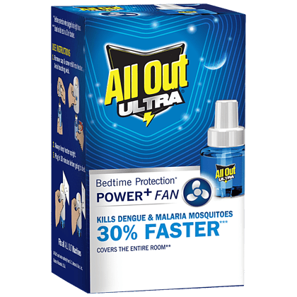 All Out Ultra Liquid Vaporizer/Mosquito Repellent Refill, Kills Dengue, Malaria & Chikungunya Mosquitoes, 45 Ml All Out Ultra Liquid Vaporizer/Mosquito Repellent Refill, Kills Dengue, Malaria & Chikungunya Mosquitoes, 45 Ml