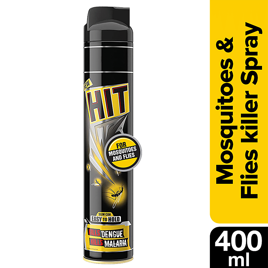 Hit Mosquito & Fly Killer Spray - 400 Ml