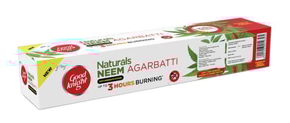 Good Knight Naturals Neem Agarbatti, Anti, Mosquito Sticks, Natural Fragrance, Low Smoke