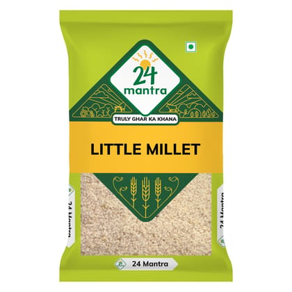 24 Mantra Little Millet, 500Gms, Pack Of 1, 100% Organic, Chemical Free & Pesticides Free, Gluten, Free