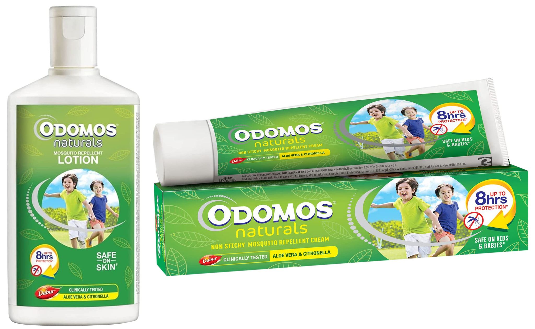 Dabur Odomos Naturals Non, Sticky Mosquito Repellent Cream, 100G