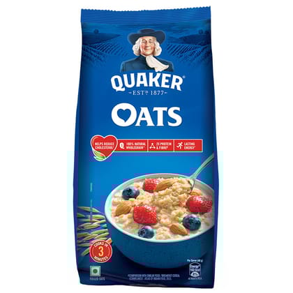 Quaker Oats, Rolled Oats, 100% Natural Wholegrain, Nutritious Breakfast Cereals, Porridge, Easy To Cook, 600 G